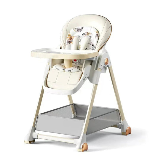 2-in-1 Foldable Baby High Feeding Chair