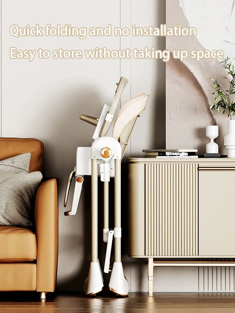 2-in-1 Foldable Baby High Feeding Chair