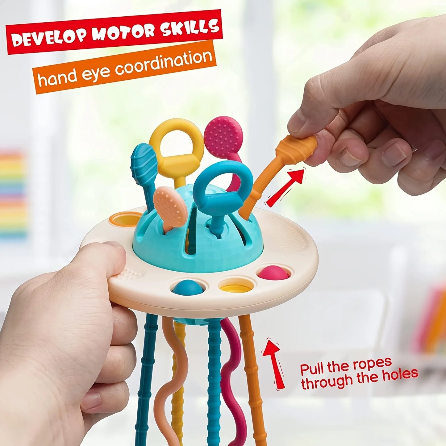 Montessori Silicone Pulling Toy