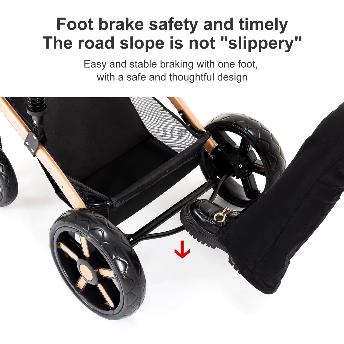 Baby Stroller 3-in-1 | Lightweight, Foldable & Luxury Travel Pram with 6 FREE Gifts