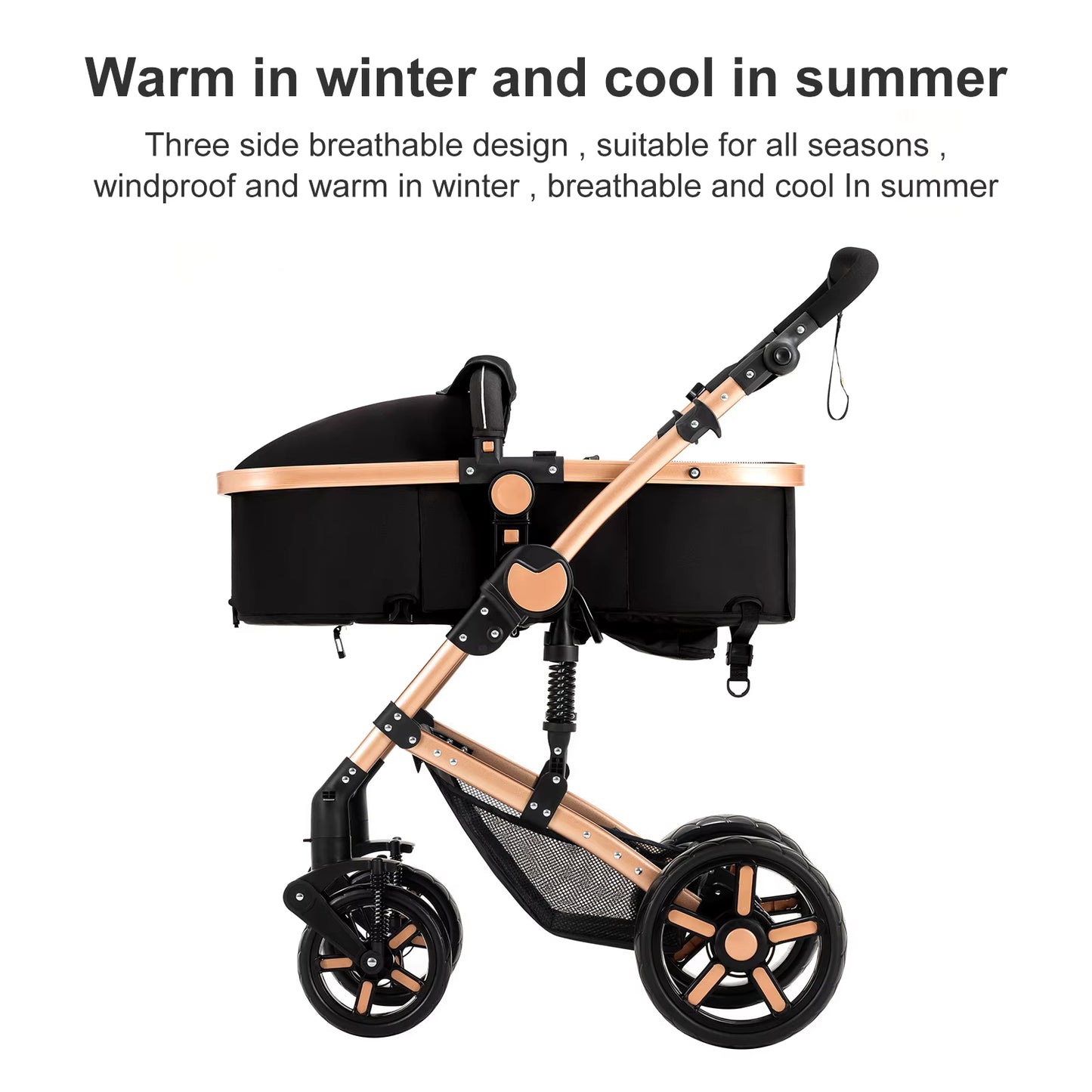 Baby Stroller 3-in-1 | Lightweight, Foldable & Luxury Travel Pram with 6 FREE Gifts