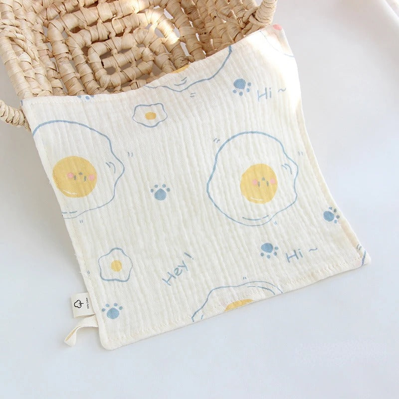 4-Layer Gauze Muslin Baby Towel – Ultra Soft & Absorbent Washcloth