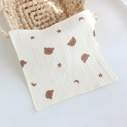 4-Layer Gauze Muslin Baby Towel – Ultra Soft & Absorbent Washcloth