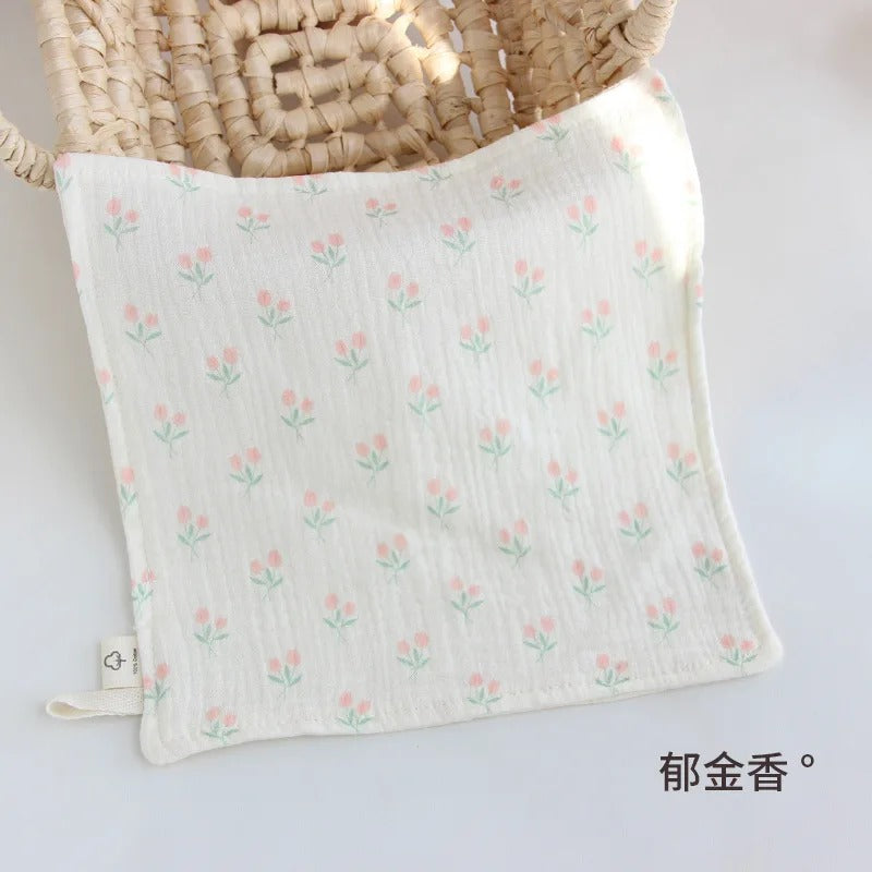 4-Layer Gauze Muslin Baby Towel – Ultra Soft & Absorbent Washcloth