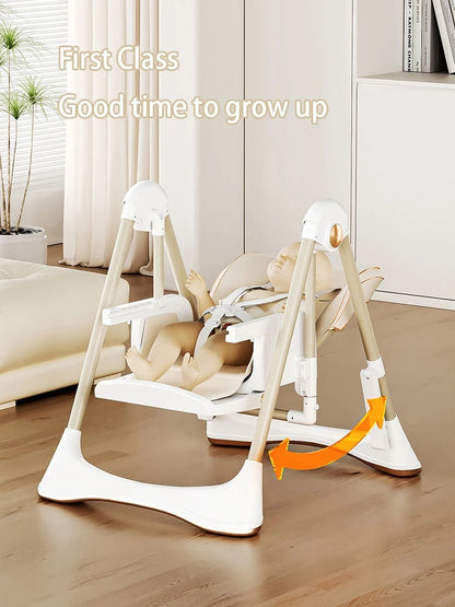2-in-1 Foldable Baby High Feeding Chair