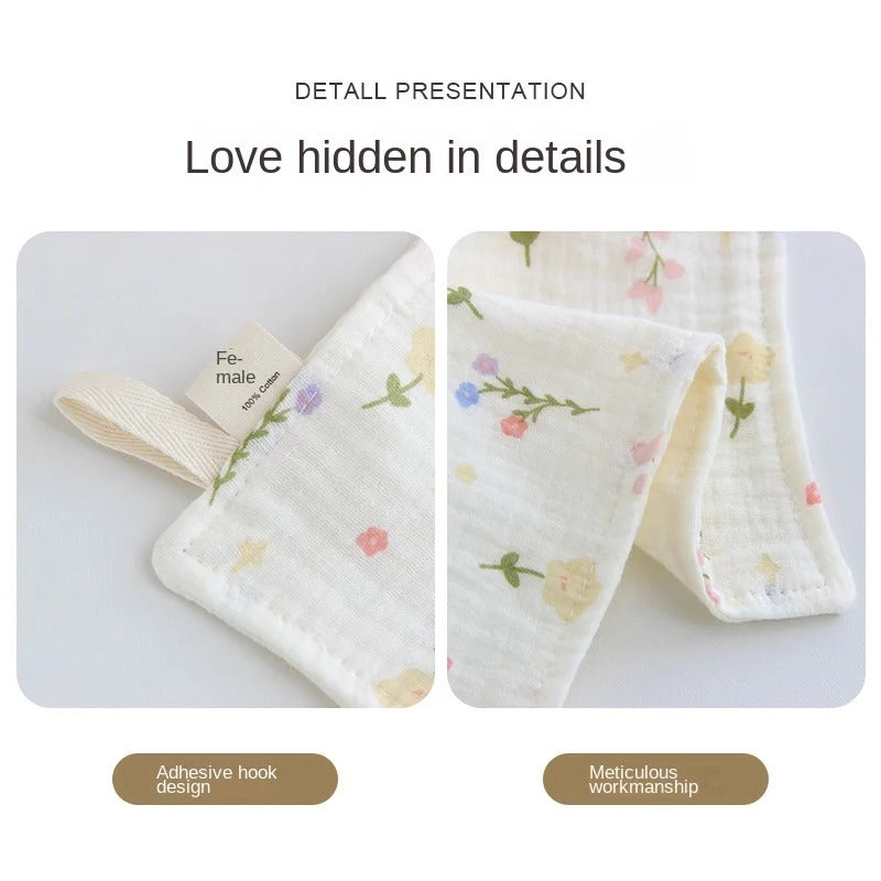 4-Layer Gauze Muslin Baby Towel – Ultra Soft & Absorbent Washcloth