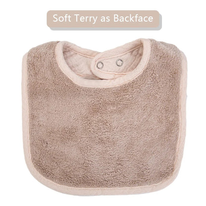 Cute Bear Muslin Baby Bib