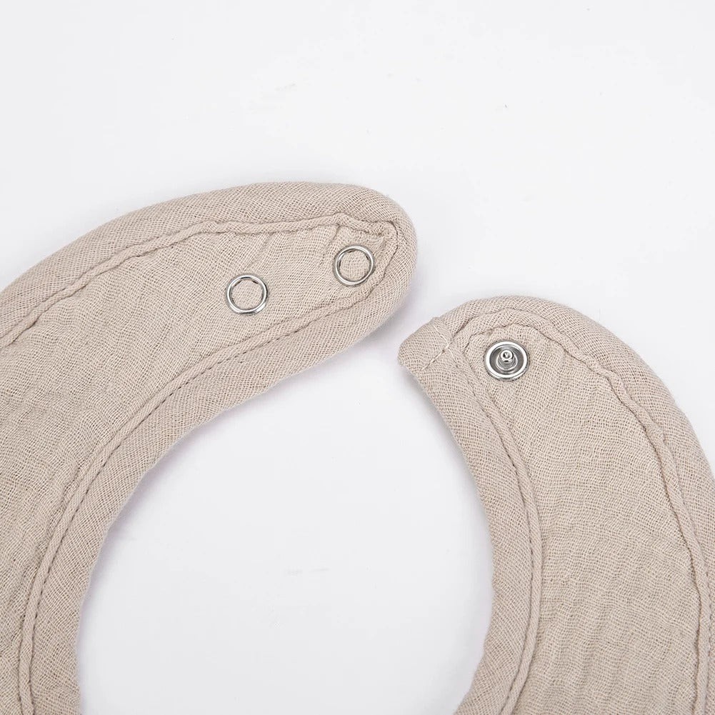 Cute Bear Muslin Baby Bib