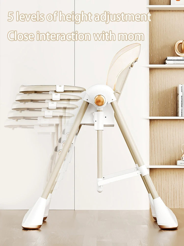 2-in-1 Foldable Baby High Feeding Chair