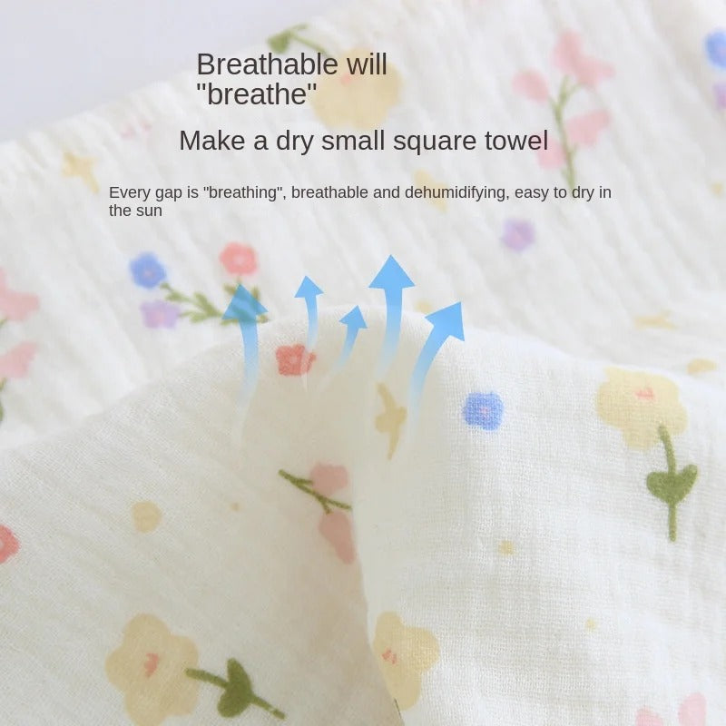 4-Layer Gauze Muslin Baby Towel – Ultra Soft & Absorbent Washcloth