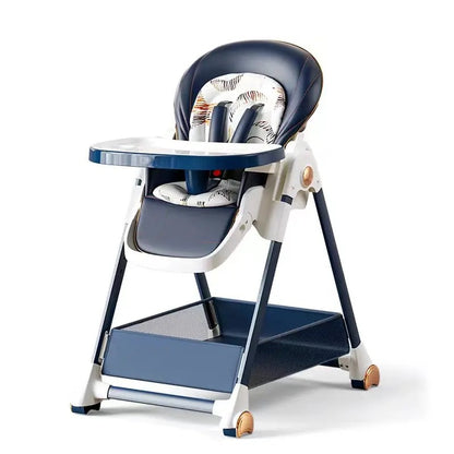 2-in-1 Foldable Baby High Feeding Chair