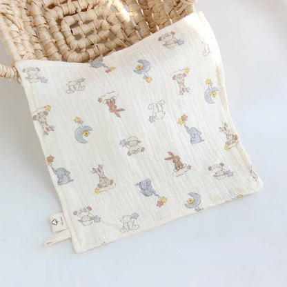 4-Layer Gauze Muslin Baby Towel – Ultra Soft & Absorbent Washcloth