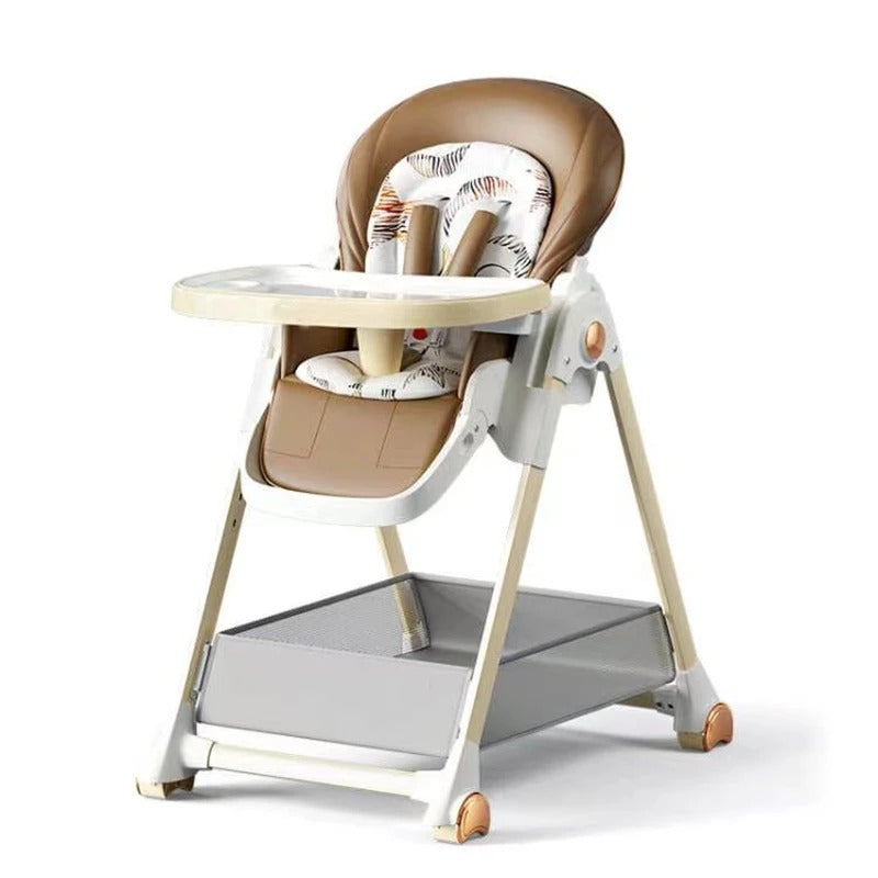2-in-1 Foldable Baby High Feeding Chair