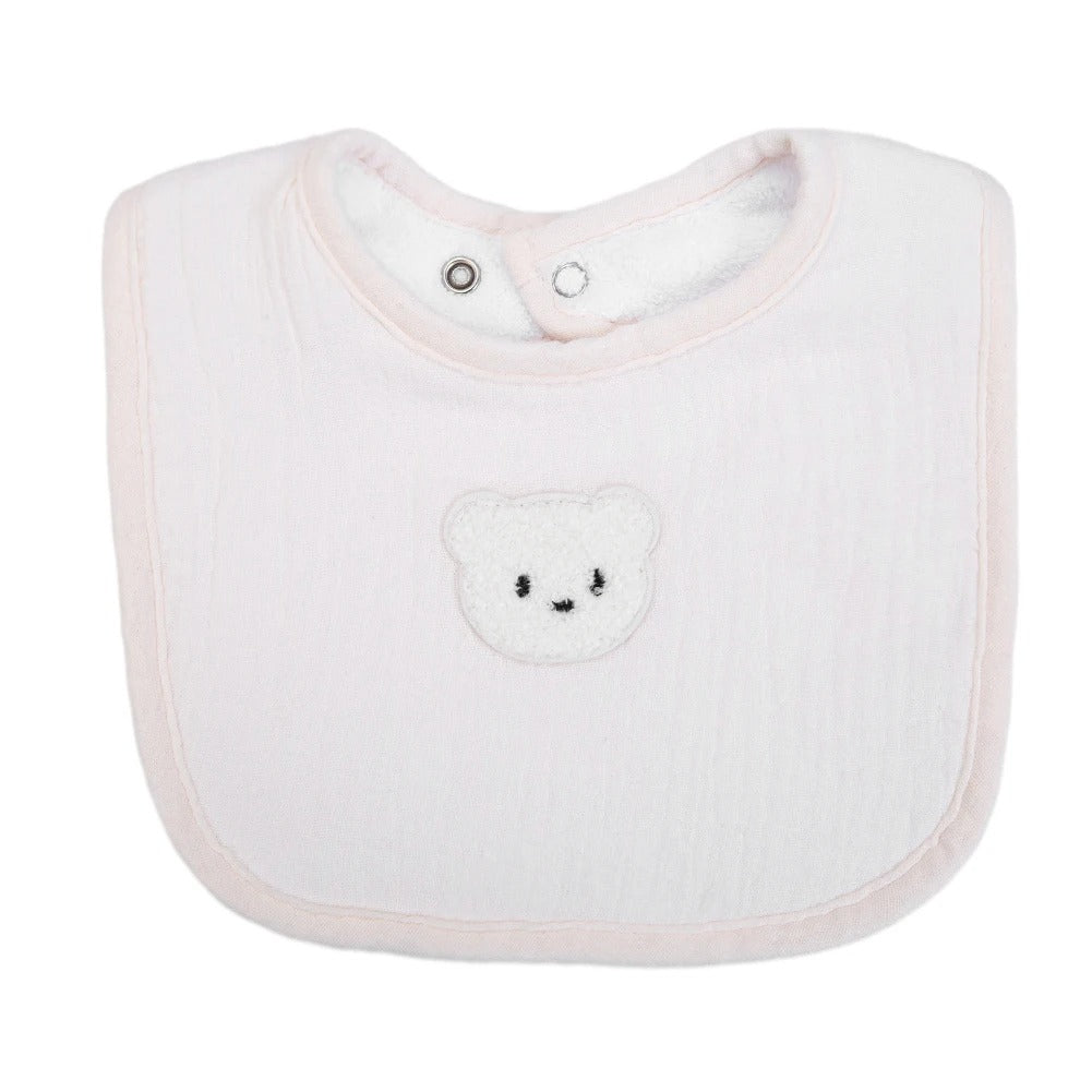 Cute Bear Muslin Baby Bib