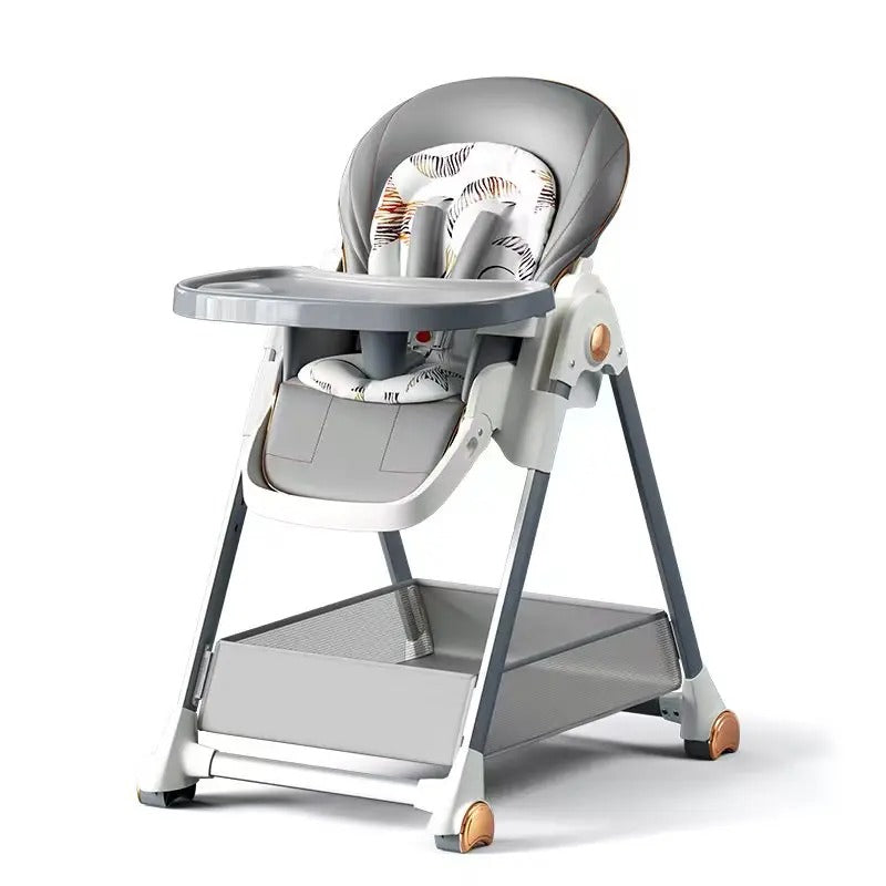 2-in-1 Foldable Baby High Feeding Chair