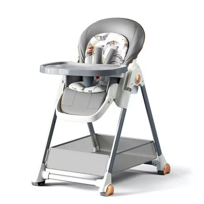 2-in-1 Foldable Baby High Feeding Chair